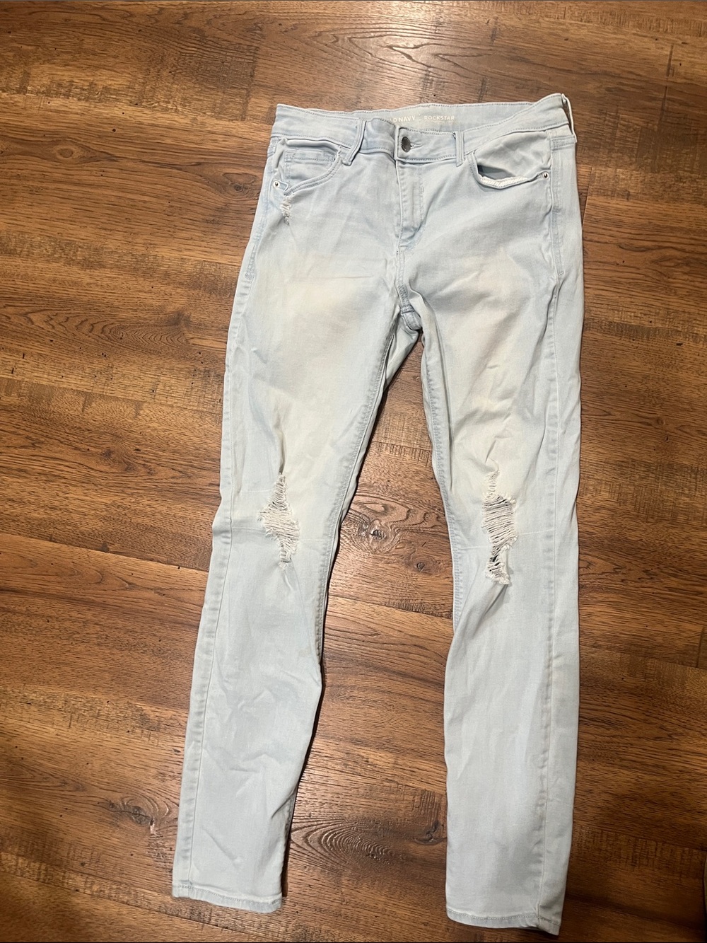 Old Navy rockstar mid-rise skinny ripped jeans
